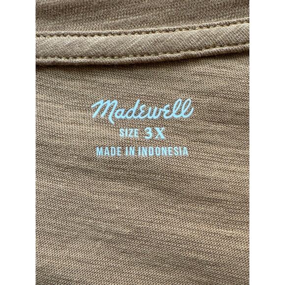 * New ~ MADEWELL ~  V-neck Cotton Tank Top Size 3X - Picture 4 of 8